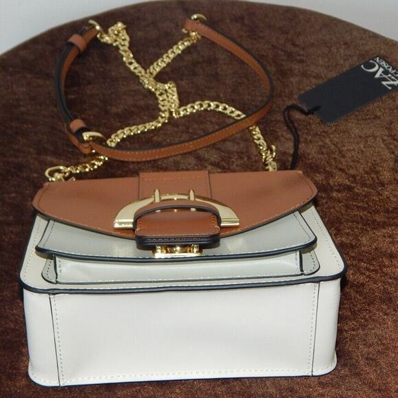 ZAC ZAC POSEN BIBA Leather Flap Convertible Chain Multi Color Crossbody Bag NWT - Picture 9 of 13